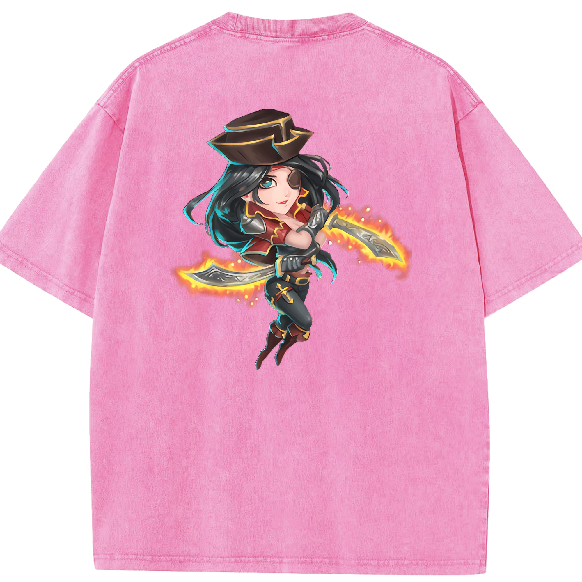 リーグ・オブ・レジェンド League of Legends LOL 綿100% ヴィンテージ風 半袖Tシャツ（背面プリント）
